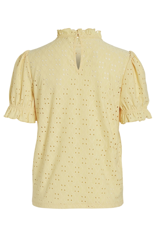VIKAWA S/S FLOUNCE TOP - NOOS 14070251 GOLDEN HAZE